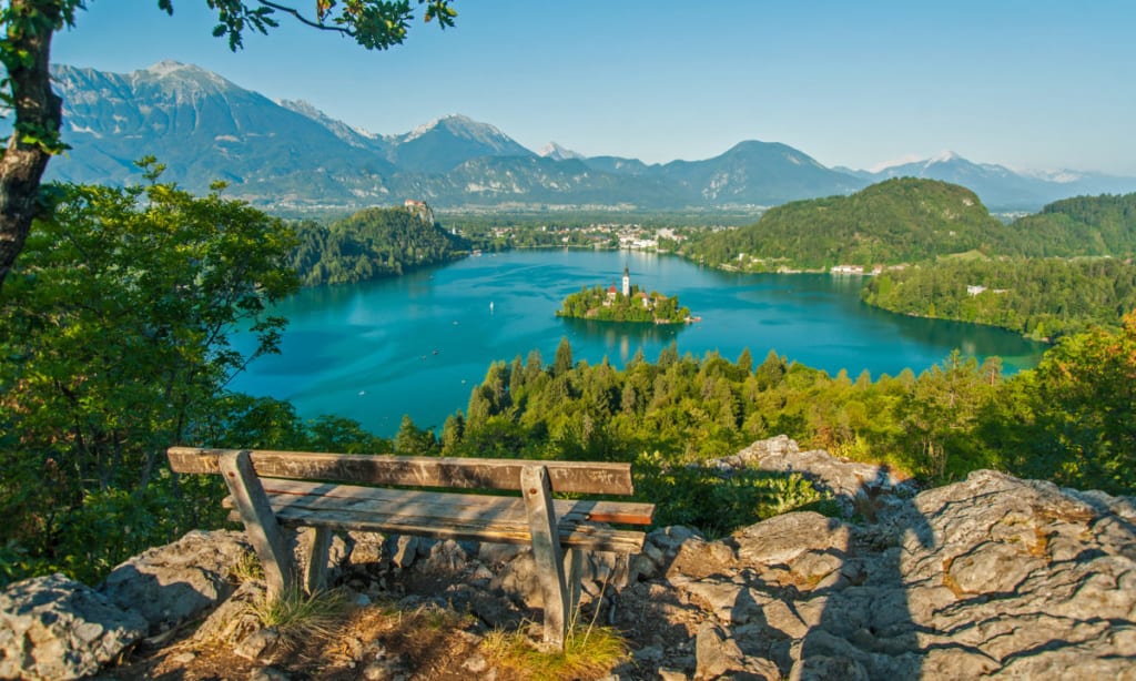 Jezero Bled ve Slovinsku