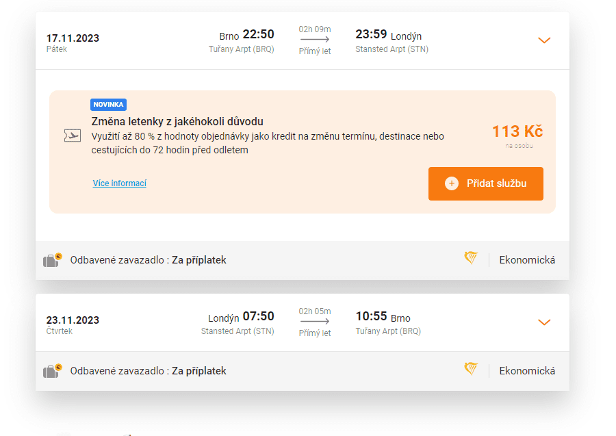 změna z jakéhokoli důvodu