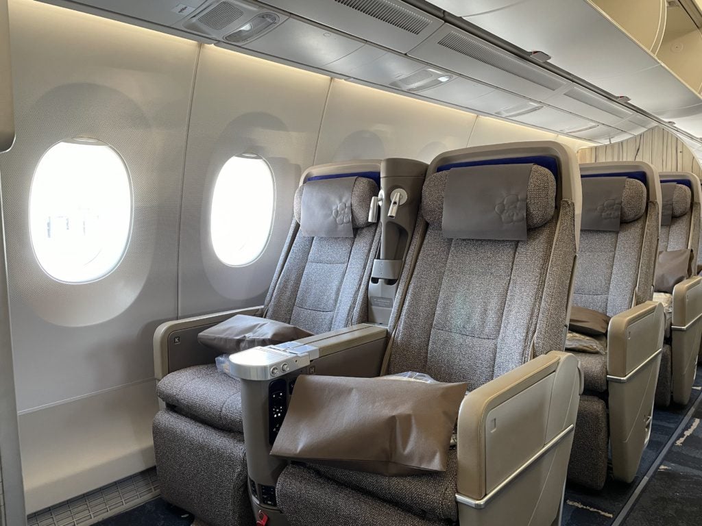 China airlines komfortní sezení