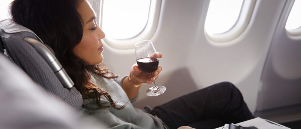 Lufthansa nápoje v byznys